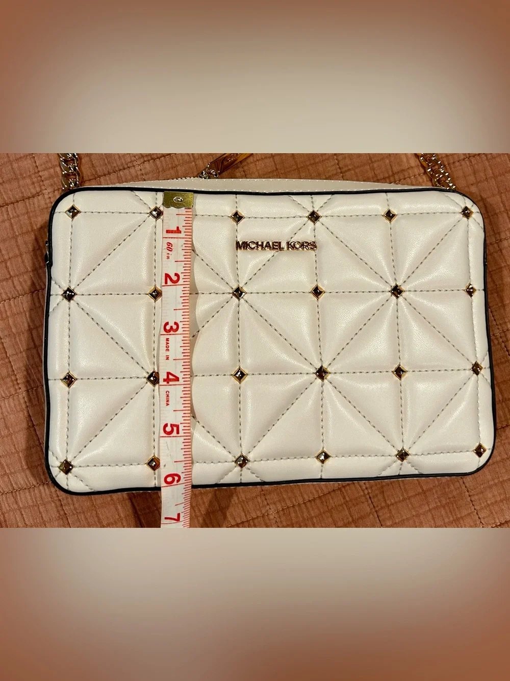 Michael Kors East West Cream Large Jet Set Crossbody Bag
